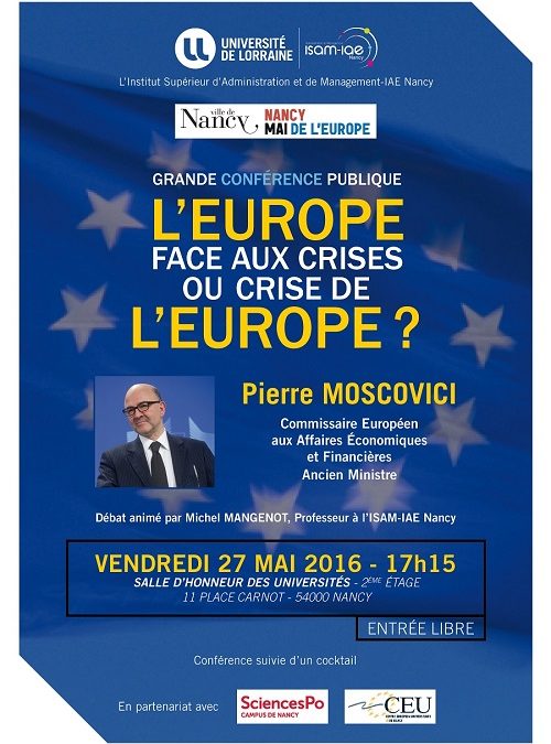 Grande conférence publique avec Pierre MOSCOVICI