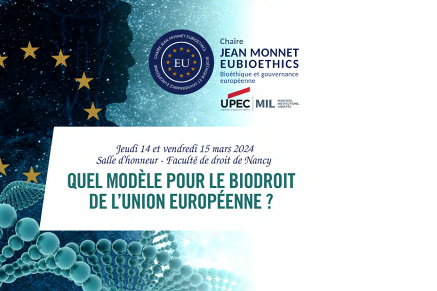 « Quel modèle pour le biodroit de l’Union européenne? » – Colloque – 14 et 15 mars 2024