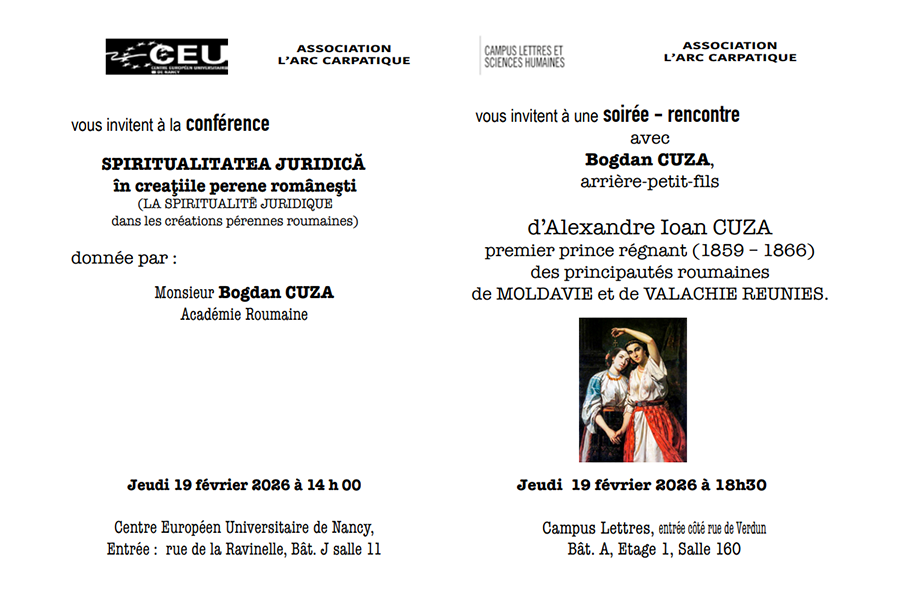 « La spiritualité juridique » – Conférence – Jeudi 19 février 2026