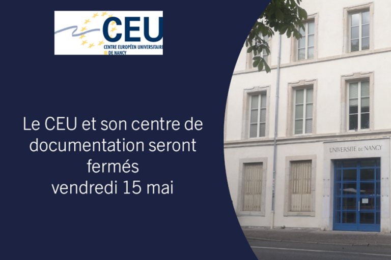 Fermeture exceptionnelle vendredi 15 mai !