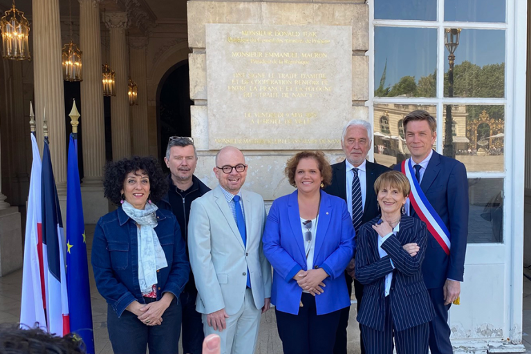 Amitié franco-polonaise – Inauguration de la plaque commémorative du Traité de Nancy