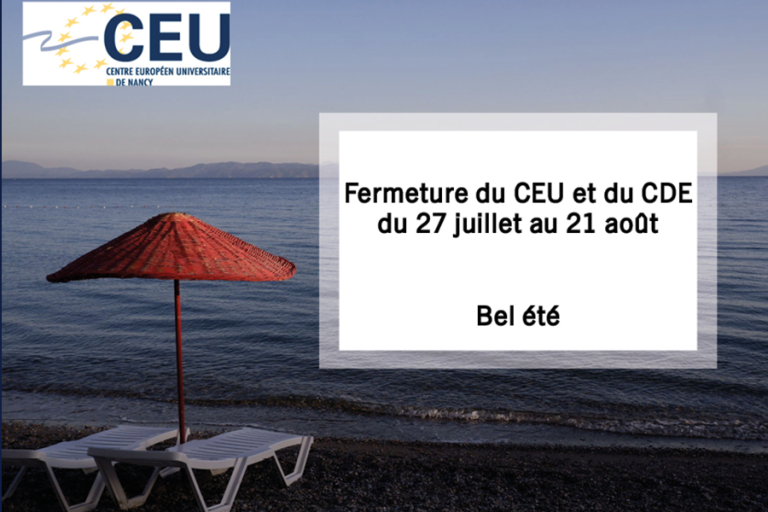 Fermeture estivale
